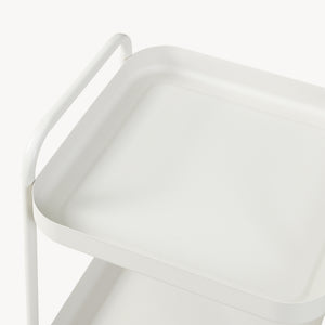 Serveringsvagn Kelevn 67x33x31 cm stål grå [en.casa]