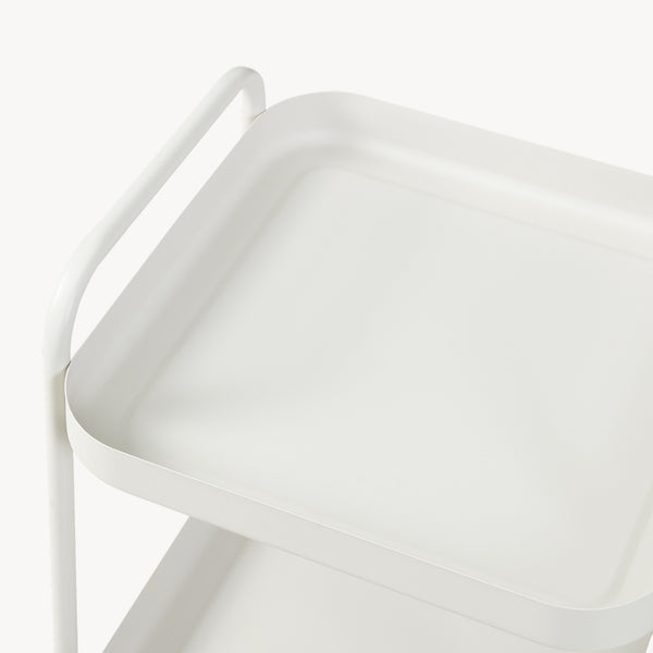 Serveringsvagn Kelevn 67x33x31 cm stål grå [en.casa]