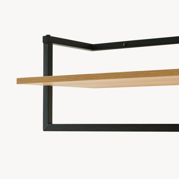Väggklädhängare Evje 80x30x20cm träfärger/svart [en.casa]