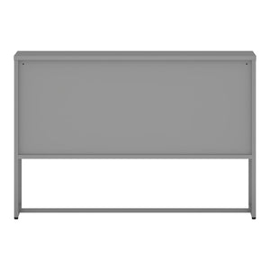 Sideboard Sund med 3 dörrar Stålgrå [en.casa]