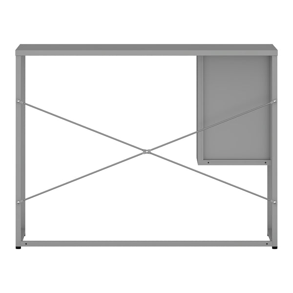 Skrivbord Sund Stål 75x100x50 cm Grå [en.casa]