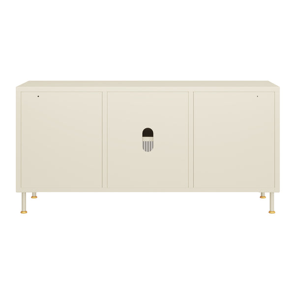 Tv-bord Lindau 120x40x59 cm creme [en.casa]