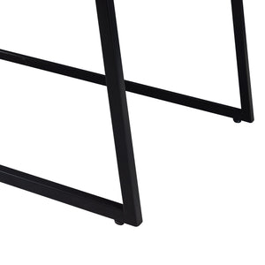 Sattybord Hyllestad 2-pack Svart/Betongutseende [en.casa]