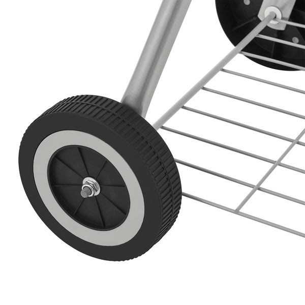 Apricena rund grill 80x49x47cm svart [casa.pro]