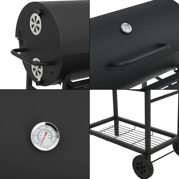 Armento grillvagn 95x108x61cm svart [casa.pro]