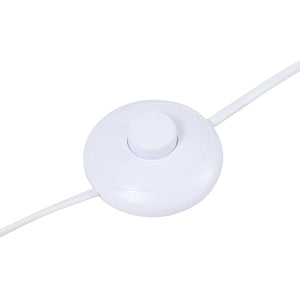 Golvlampa Banchory Metall 163 cm Träutseende/Vit [lux.pro]