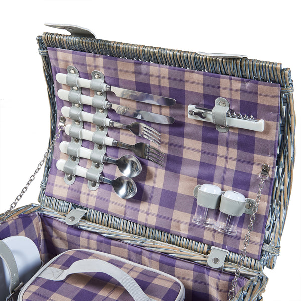 Picknickkorg Folldal för 2 personer 40x28x25 cm [casa.pro]