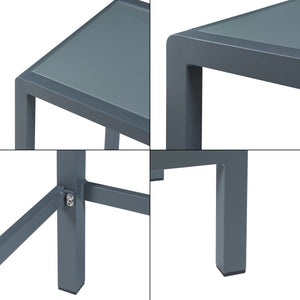 Barbordset Avise 3-del Aluminium [casa.pro]