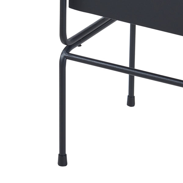 Växtställ Sveio 2-pack Metall Svart [en.casa]