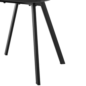 Stol Lexnitz set om 4 mörkgrå sammet 89x44x54 cm [en.casa] 
