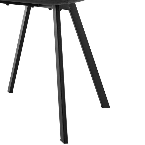 Stol Lexnitz set om 4 mörkgrå sammet 89x44x54 cm [en.casa] 