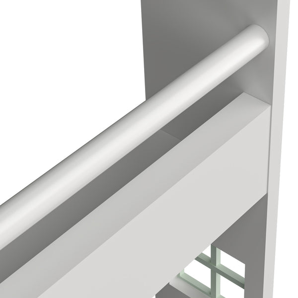 Barnhylla Vipsali 106x60x12 cm Mintgrön/Vit [en.casa]