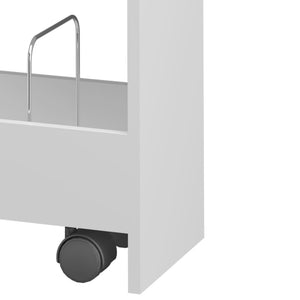 Rullvagn Katra 67x40x20 cm Vit [en.casa]