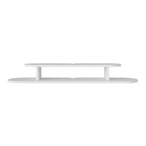 TV-lågt bord hängande Targema 120x30x16 cm Vit [en.casa]