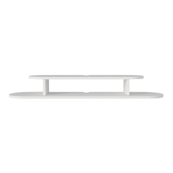 TV-lågt bord hängande Targema 120x30x16 cm Vit [en.casa]