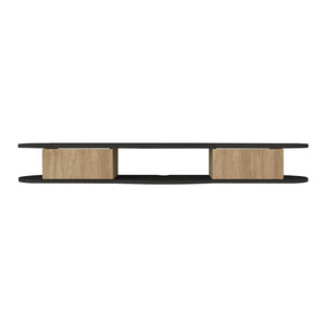 TV-lågt bord hängande Nyskiri 150x35x19 cm Antracit/Eklook [en.casa]