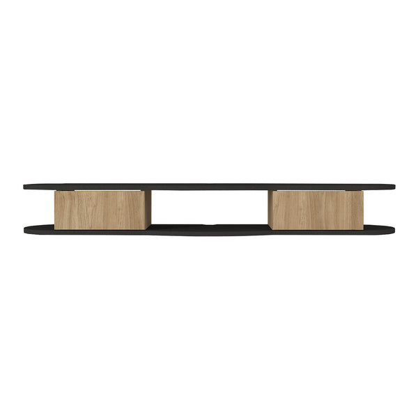 TV-lågt bord hängande Nyskiri 150x35x19 cm Antracit/Eklook [en.casa]