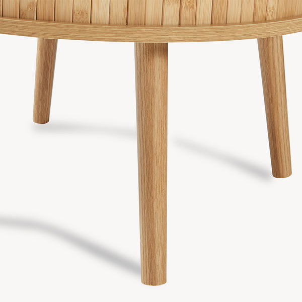 Nattduksbord Nordkapp 45x60 cm Bambus [en.casa]