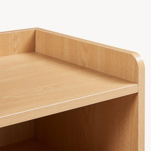 Nattduksbord Bordkak 45x36x34 cm Eklook/Vit [en.casa]