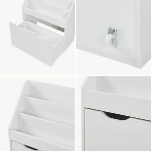 Barnhylla Sirlstalo 70x63x30 cm Vit [en.casa]