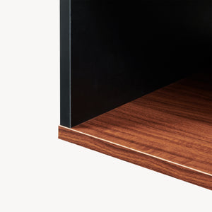 Soffbord Trond 80x40x42 cm Svart/Valnöt [en.casa]