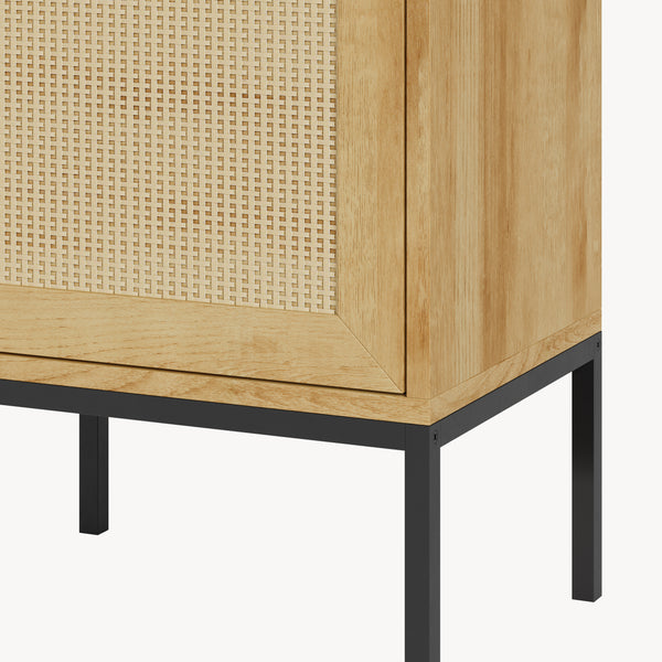 Badrumsskåp Marhasa 92x40x30 cm Eklook/Svart [en.casa]