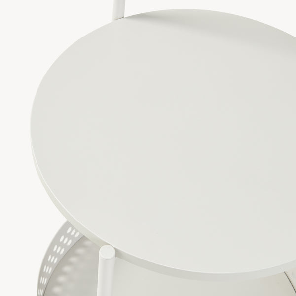 Serveringsvagn Jässaatka stål 76x40 cm grå [en.casa]