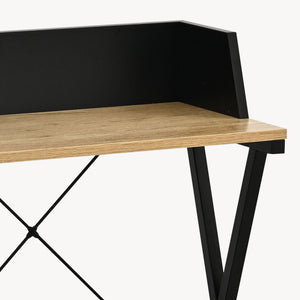 Fristående hylla Kappespoo 84x50x30 cm Svart/Eklook [en.casa]