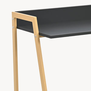 Skrivbord Kuomi 84x73x47 cm Beige/Mörkgrå [en.casa]