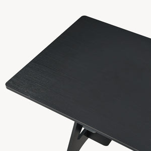 Skrivbord Bostenenna 120x60x75 cm Svart med trästruktur [en.casa]