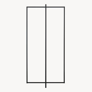 Garderobsställ Norjad 160x80x41 cm Metall Svart [en.casa]