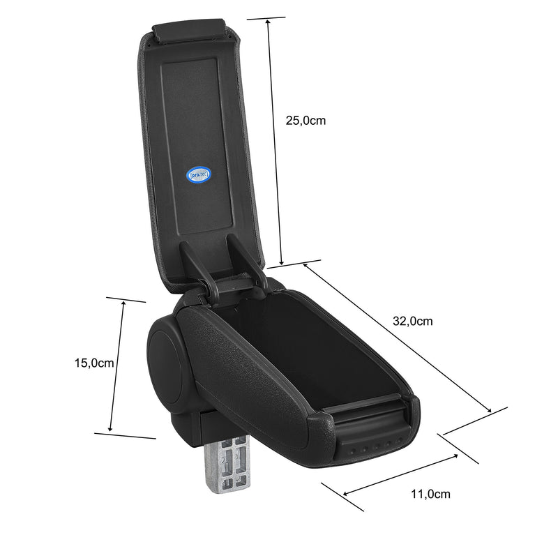 Måttskiss [pro.tec]® Armstöd till Škoda Fabia III NJ