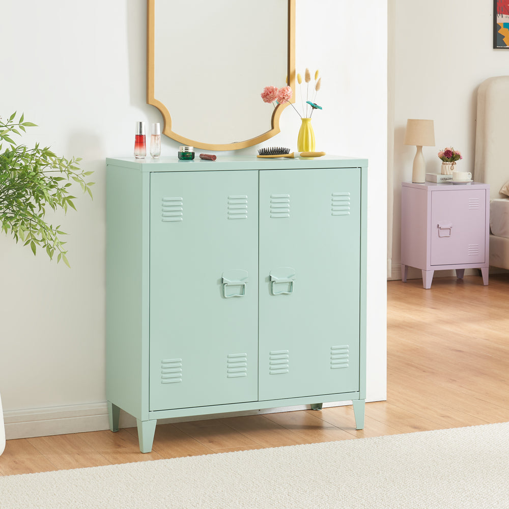 Kontorsskåp Oripää stål [en.casa]