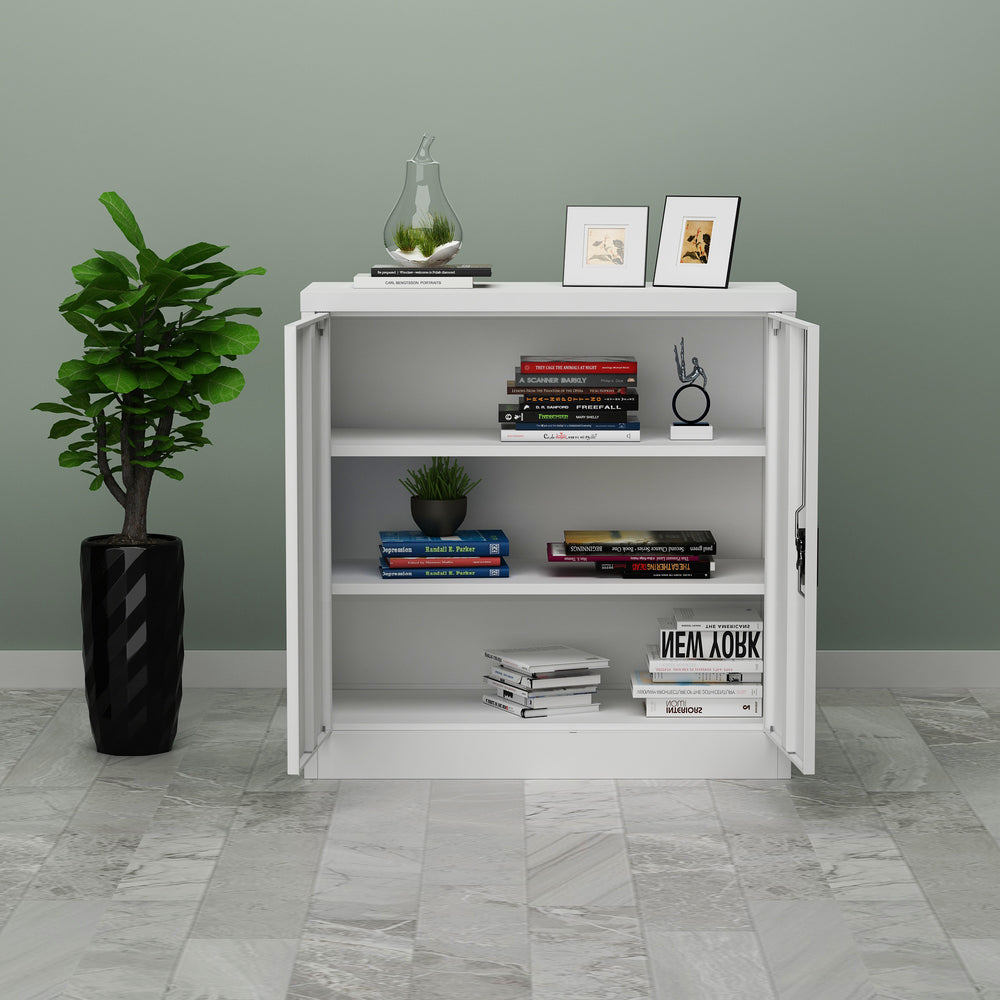Dokumentskåp Molise 90x40x90cm stål i olika färger [en.casa] - premiumXL
