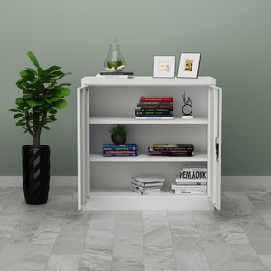 Dokumentskåp Molise 90x40x90cm stål i olika färger [en.casa] - premiumXL