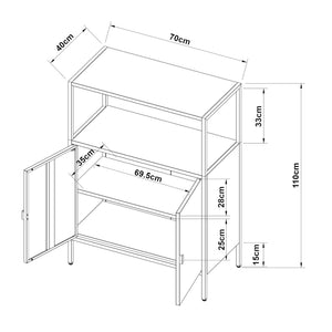 Arkivskåp Hailuoto ljusgrå i olika storlekar [en.casa]