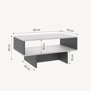 Soffbord Mjölby 36,4x80x45 cm i olika färger [en.casa]