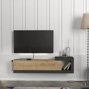 TV-skåp Luhanka 150x29,5x38,5cm ek i olika färger [en.casa]