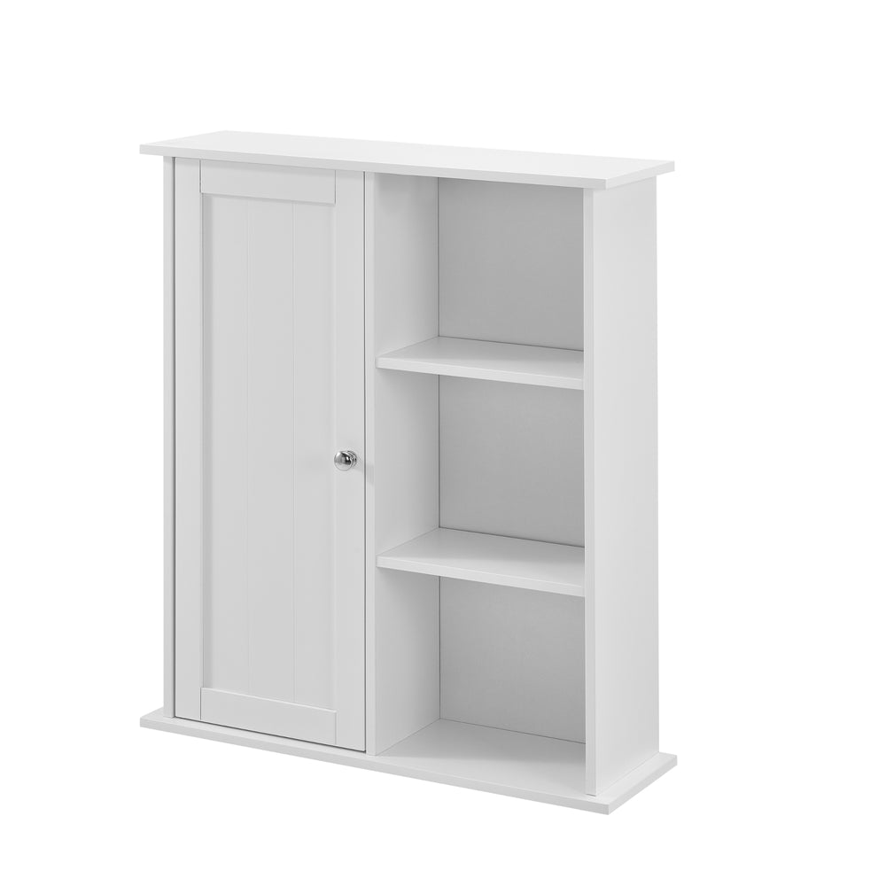 Väggskåp till badrum 71x60x18cm vit [en.casa]
