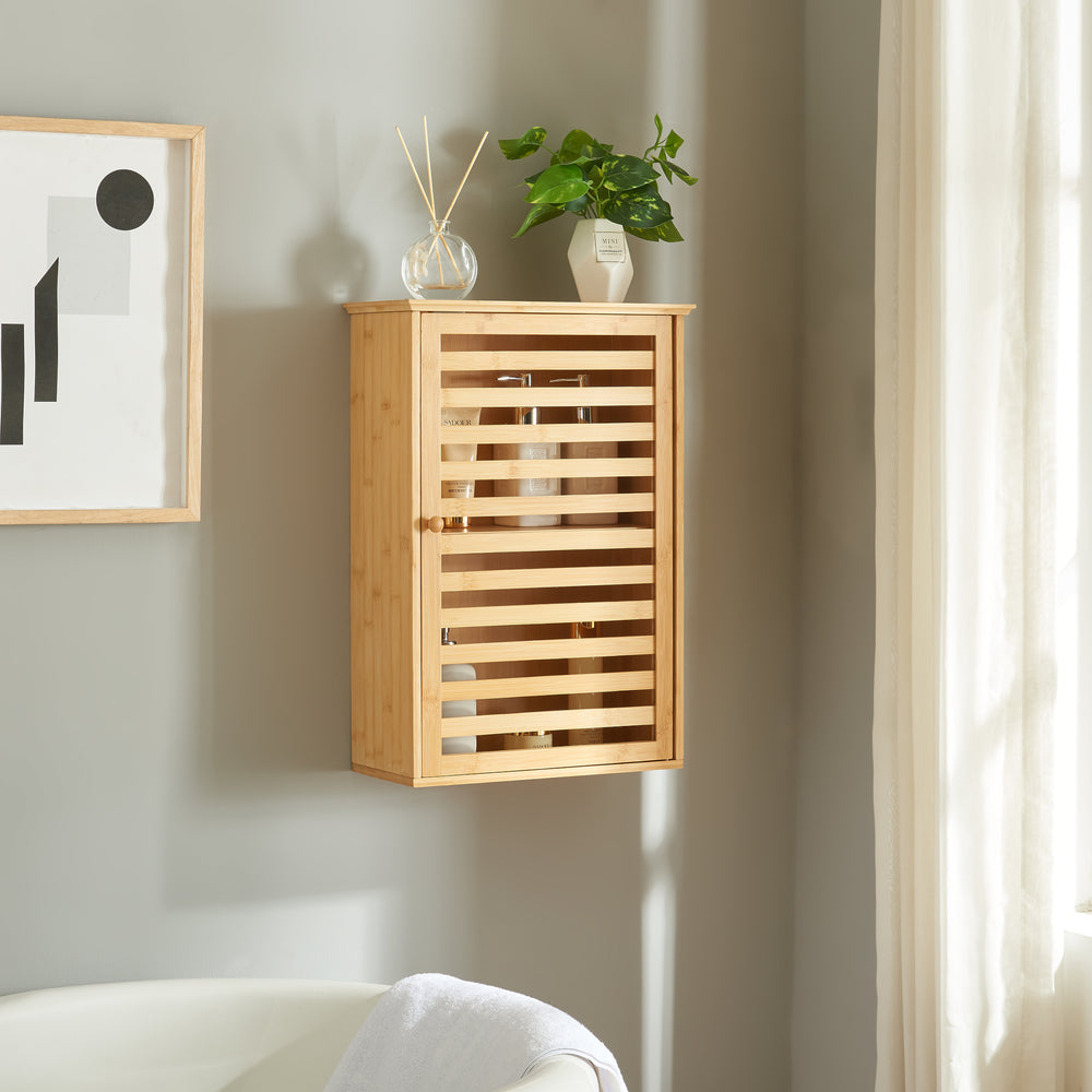 Badrumsskåp Järfälla 55x37x16 cm bambu [en.casa] - premiumXL