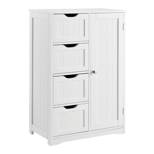 Badrumsskåp Locust 81x55x30 cm Vit en.casa - premiumXL