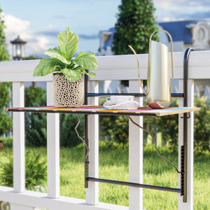 Fällbart balkongbord Petäjävesi 60x40x58 cm metall [en.casa] välj modell