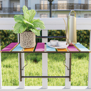 Fällbart balkongbord Petäjävesi 60x40x58 cm metall [en.casa] välj modell