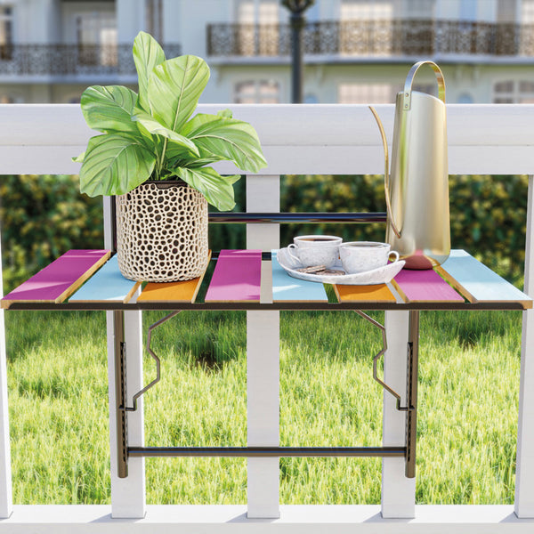 Fällbart balkongbord Petäjävesi 60x40x58 cm metall [en.casa] välj modell