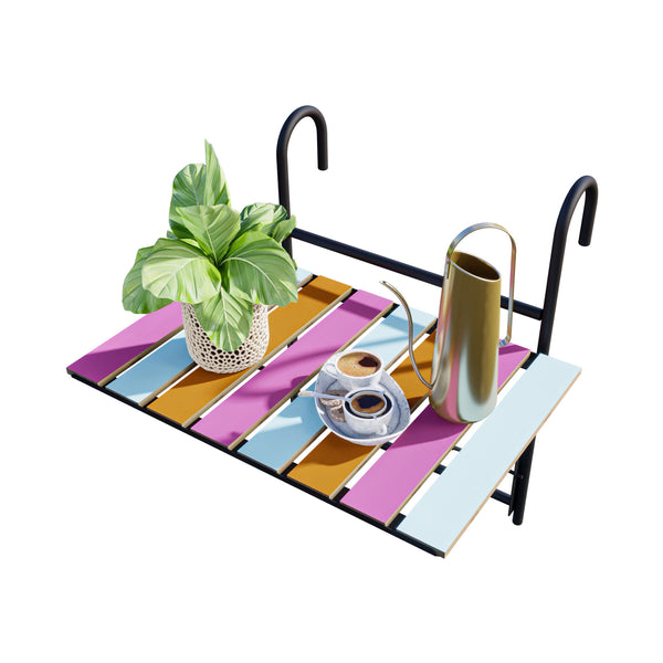 Fällbart balkongbord Petäjävesi 60x40x58 cm metall [en.casa] välj modell