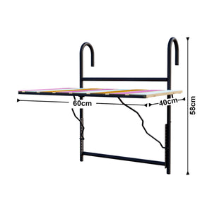 Fällbart balkongbord Petäjävesi 60x40x58 cm metall [en.casa] välj modell