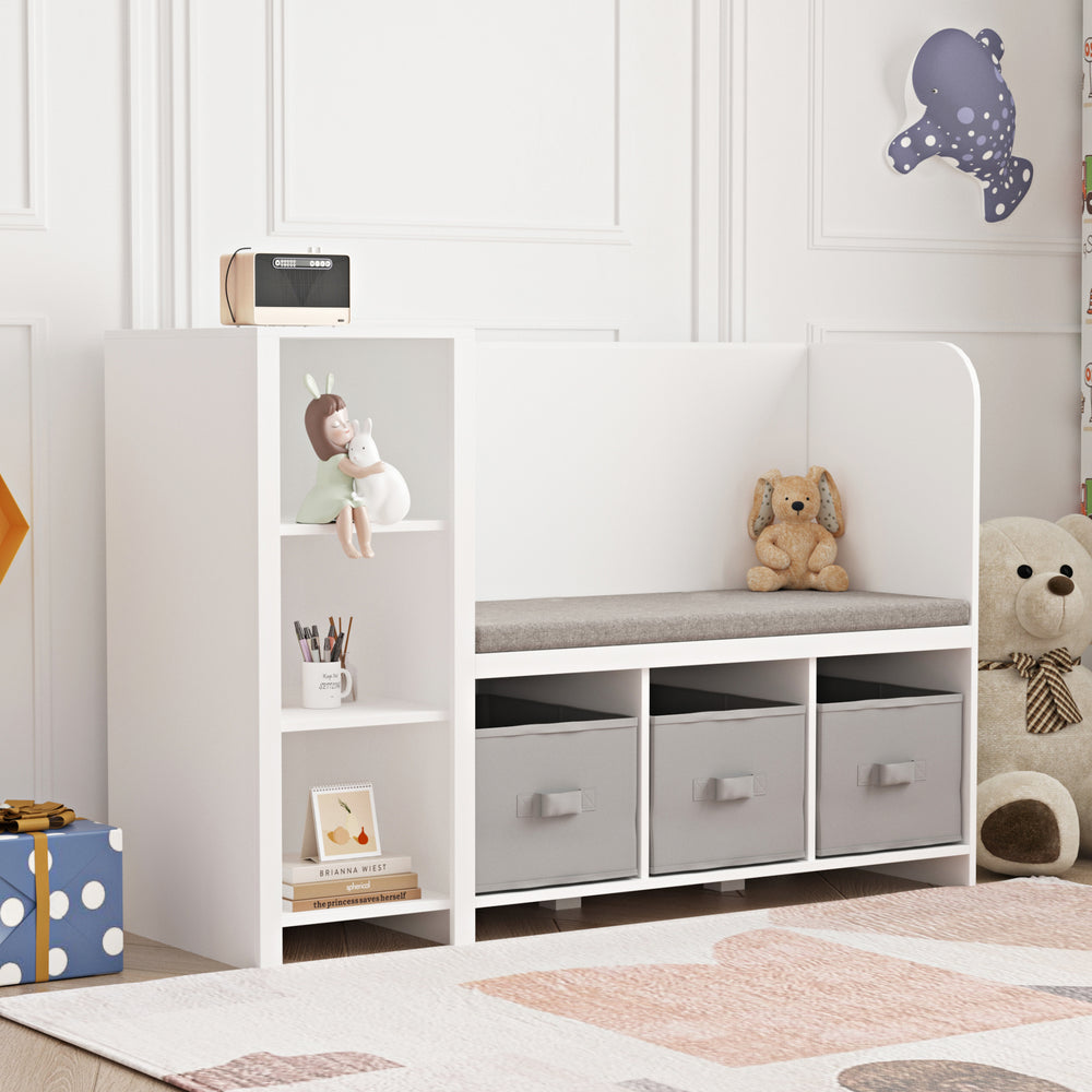 Barnhylla med sittbänk Høylandet [en.casa]