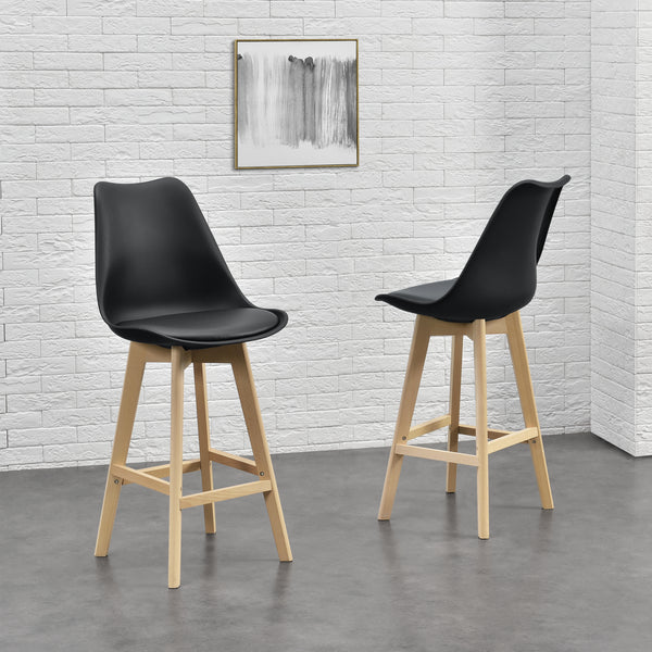 Barstol Lublin set 6 bok konstläder [en.casa] välj modell