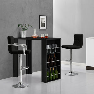 [en.casa]® Elegant barbord med hyllor - i olika färger