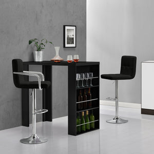 [en.casa]® Elegant barbord med hyllor - i olika färger